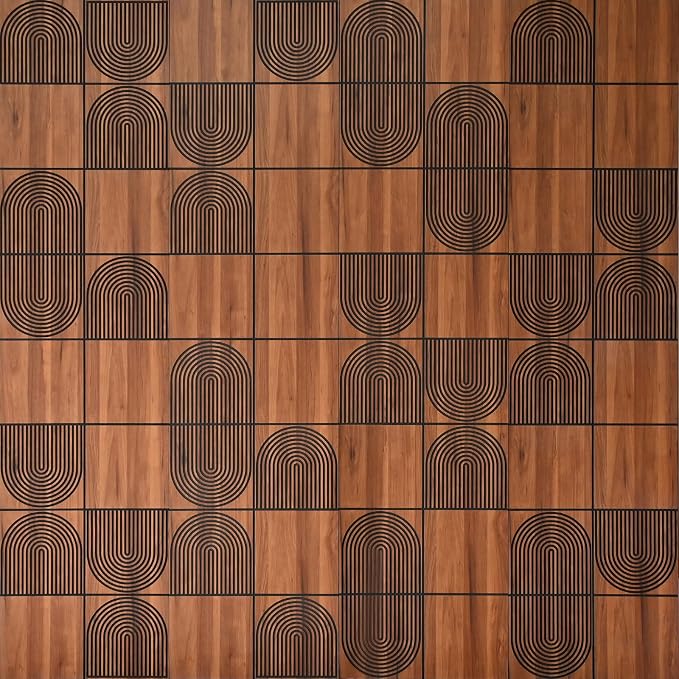 3D Wall Panels, 4-Pack 62 Sq Ft, Teak Wood Grain Peel and Stick Wall Panels, Self-Adhesive PVC Wall Paneling for Living Room, Bedroom & Accent Wall - Image 9