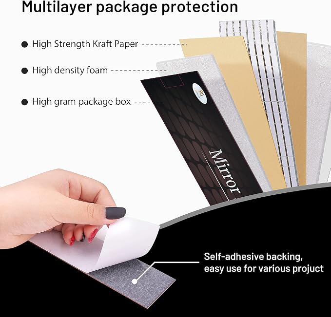 PP OPOUNT 11800 PCS Disco Ball Tiles, 5 x 5 mm Self-Adhesive Disco - Image 4