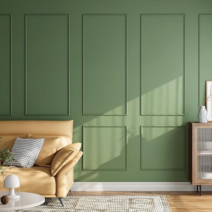 INMOZATA Pre-Cut Peel and Stick Wall Molding Wainscoting Panels, 54" x 24" | Strong Adhesive, Paintable, Easy to Install, Ideal for Interior Wall Decor Living Room Bedroom Hallway - Image 7