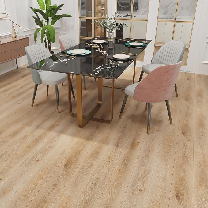 Lareko Peel and Stick Floor Tile, Waterproof Vinyl Plank Flooring | 36-Pack 54 Sq.Ft, Self-Adhesive Laminate Vinyl Tiles,Realistic Wood Grain for DIY Bathroom, Laundry Room & Rental Upgrades - Image 9