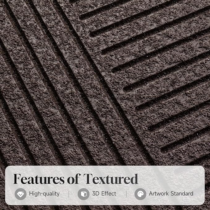 3D Textured Framed Neutral Abstract Wall Art Set, 3 Piece Modern Artwork | Solid Wood Frame, Texture Paintings, Beige Brown Tan Geometric Sculptural, 16x24 In Wall Decor for Living room Bedroom Office - Image 3