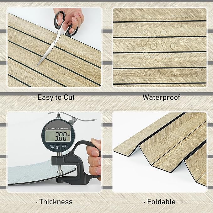 Wallercity Light Brown Wood Slat 3D Wall Panels Self Adhesive Soundproof Wooden Panel for Bedroom Living Room Peel and Stick Wood Paneling for Interior Decor Waterproof Acoustic Fence 11.8''x197'' - Image 8