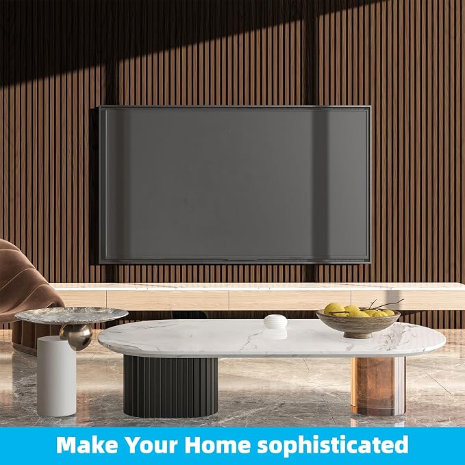 Art3d Wood Slat Wall Panels, Fluted MDF, 6-Pack, 94.6 x 7.4 in,Walnut | 3D Textured Panels for Accent Walls, Ideal for Living rooms, Bedrooms, Offices, Entryways and Studios - Image 8