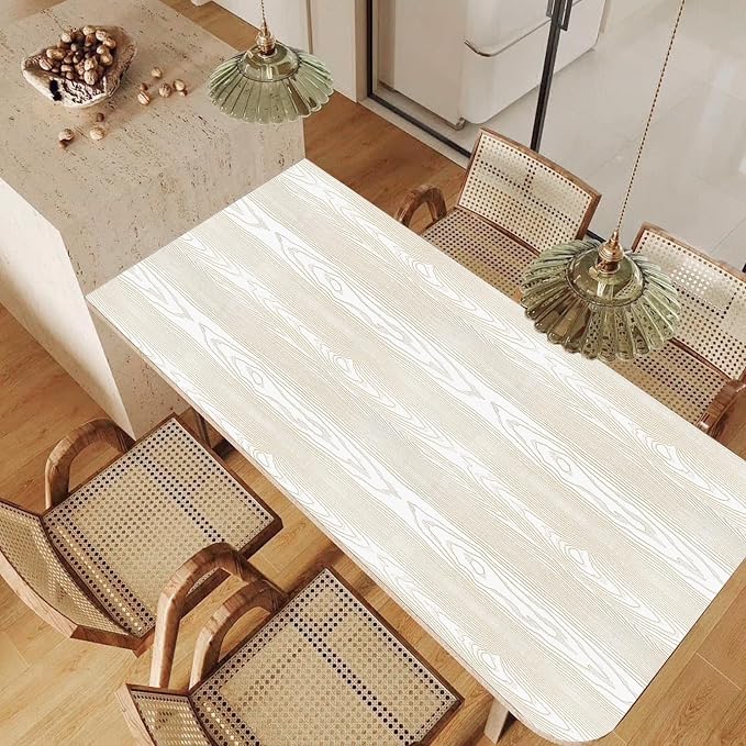 White and Gold Wood Contact Paper 17.3"x400" Peel and Stick Wallpaper | Rustic Wooden Removable Self-Adhesive Wallpaper Wood Grain Contact Paper for Countertops Cabinets - Image 6