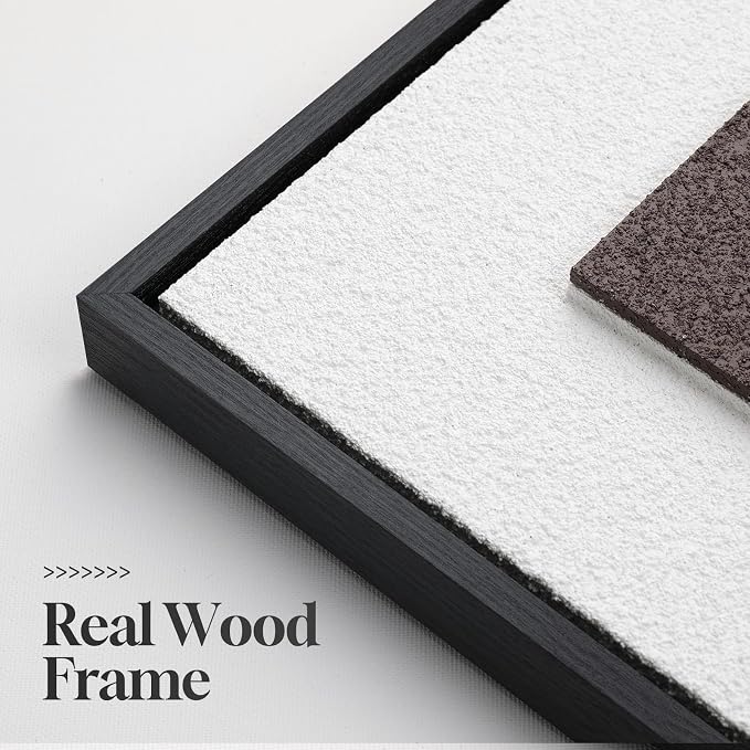 3D Textured Neutral Abstract Framed Wall Art Set of 3, 16x24 In | Wood Frames, Brown and Cream, 3 Piece Sandstone Texture Paintings, Modern Geometric Sculptural Wall Decor Living Room Bedroom - Image 6