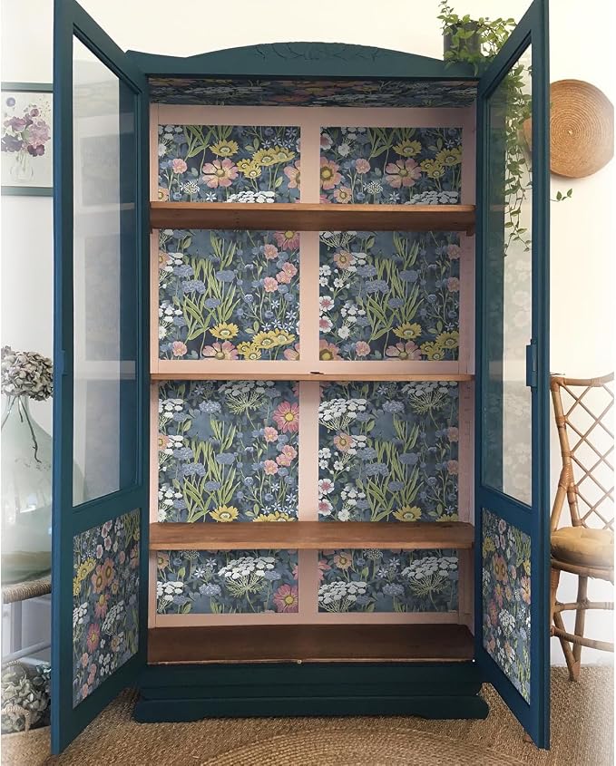 Orainege Vintage Floral Wallpaper Peel and Stick Wallpaper Daisy (Pack of 3) - Image 4