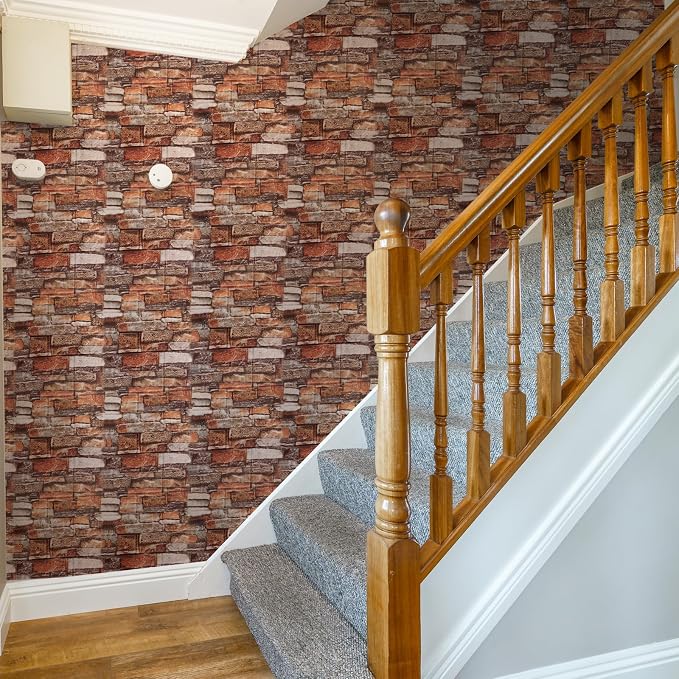 Peel and Stick 3D Foam Stone Wall Panels, Self Adhesive Wallpaper | 10Pcs Soft Flexible Kitchen Backsplash Peel and Stick (13.7 * 15.1in) Waterproof DIY Install Decorative Wall Panels - Image 4