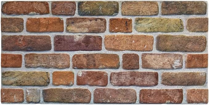 Dundee Deco 3D Wall Panels Faux Brick - Cladding, Brown Beige Stone Look Wall Paneling, Styrofoam Facing for Living Room, Kitchen, Bathroom, Balcony, Bedroom, Set of 5, Covers 27 sq ft - Image 4