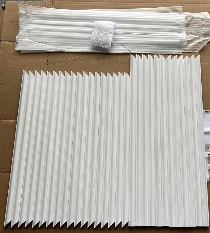 Peel and Stick Wall Molding Kit, 24 x 54in Polystyrene Wainscoting Panels, 3 Sets DIY Self Adhesive Wall Trim for Bedroom Living Room Interior Wall Decor - Image 5
