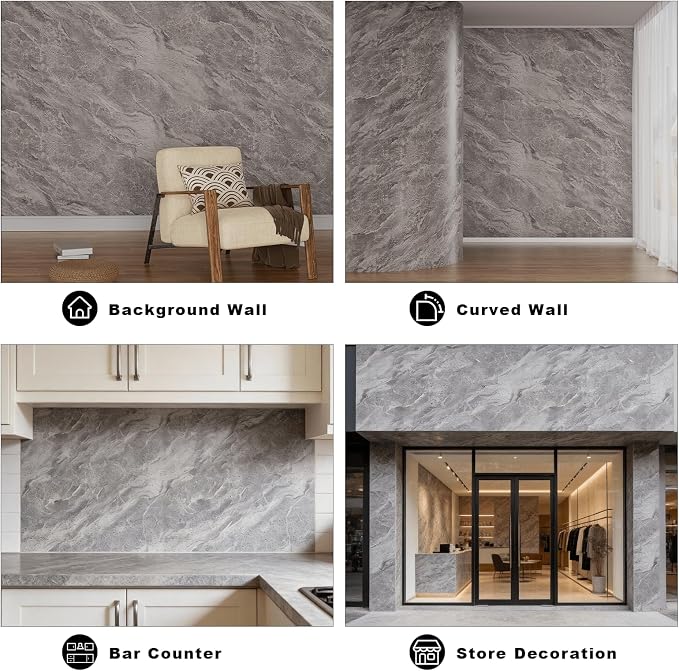 3D Wall Panels - 4PCS 47.2"x23.6" Faux Stone Wall Covering - MCM Modified Clay Material for Home Art, Accent Brick, Modern Exterior/Interior Decoration, Covering 31 sq.ft TV#2 - Image 4