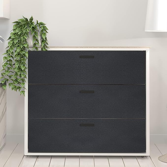 17"x120" Black Wallpaper Peel and Stick Contact Paper, Matte Black Wallpapers Self-Adhesive and Removable Vinyl Wallpaper Waterproof and Oil Proof Contact Paper for Cabinets Countertops Wall Covering - Image 4