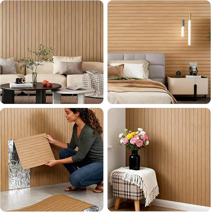 3D Wall Panels Peel and Stick – 15.74"x118" PVC FauxWood Grain Texture, Self Adhesive Waterproof Wall Covering, DIY Accent Wall, Sofa Background Backsplash & Modern Home Decor, Covers 12.9 sq.ft - Image 4