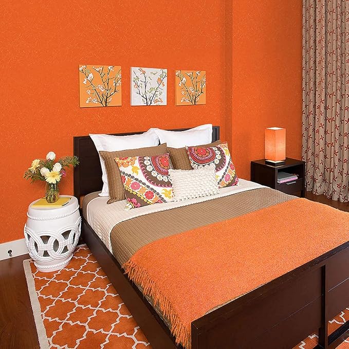Orange Peel and Stick Self Adhesive Wallpaper Countertop Contact Paper | Removable Embossed Silk Waterproof Bathroom Wallpaper 15.7" X 393.7" Kitchen Vinyl Wrap for Cabinet Shelf Liner Paper - Image 6
