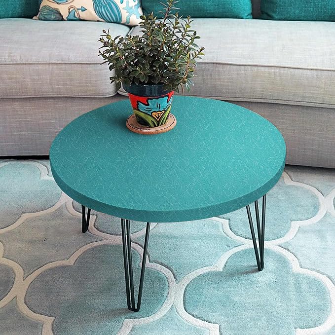 Teal Peel and Stick Self Adhesive Wallpaper Countertop Contact Paper | Removable Waterproof Bathroom 15.7" X 393.7" Kitchen Vinyl Wrap for Cabinet Countertops Wall Counter Top Paper - Image 7