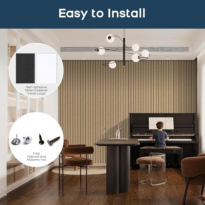 BUBOS 4-Pack Acoustic Panels 47.2"x23.6", Peel & Stick Sound Wall Panels | Self-Adhesive, Marble Pattern Decor Sound Wall Panels, Large Coverage for Studio Office Home - Image 8