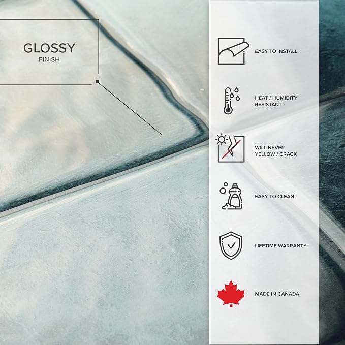 Smart Tiles Peel and stick backsplash, Zellige Teal Green, 9"x9" | 5 Pack (2.65m²), Glossy, Heat And Moisture Resistant, Low VOC, Kitchen/Bathroom, Perfect For Rental Dress, Made In Canada - Image 5