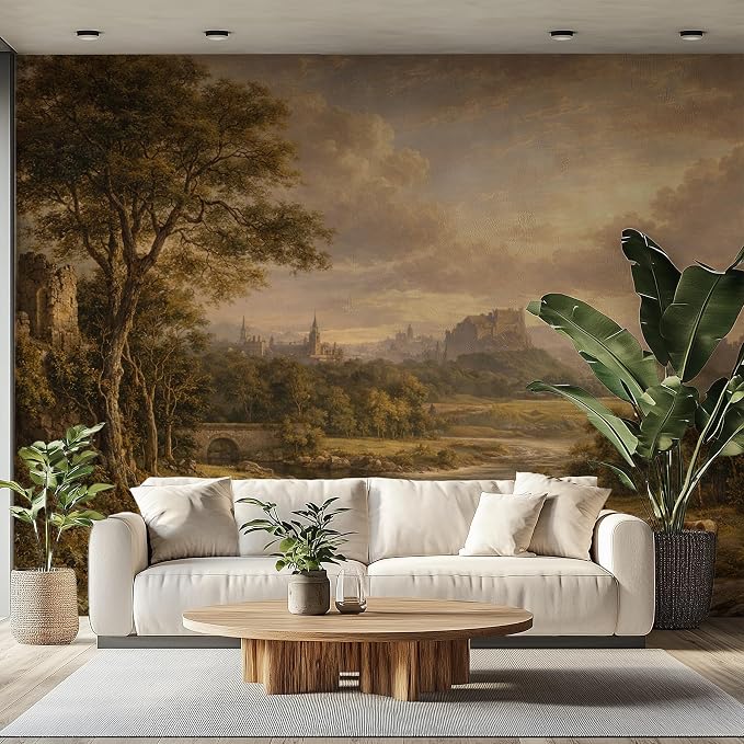 Mountain Wall Murals Peel and Stick Self Adhesive Canvas Wallpaper | Large Removable Mountain Mural for Living Room Bedroom Office Home Decor and Accent Walls in Multiple Standard Sizes - Image 2