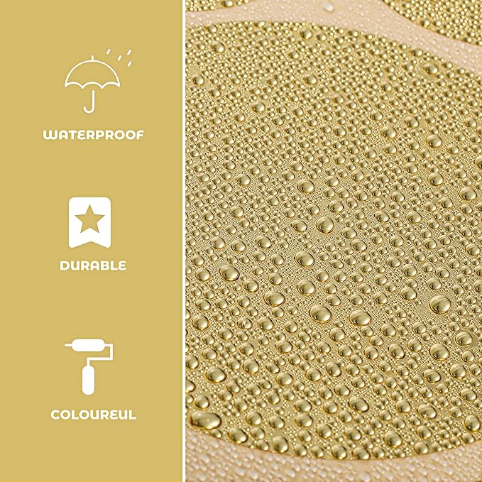 Zonon 264 Pcs Polka Dot Wall Stickers Peel and Stick Vinyl Circle Gold | Removable Dots Decor for Bedroom Nursery Playroom Classroom, Colorful Circle Stickers Easy to Apply and Reposition - Image 3