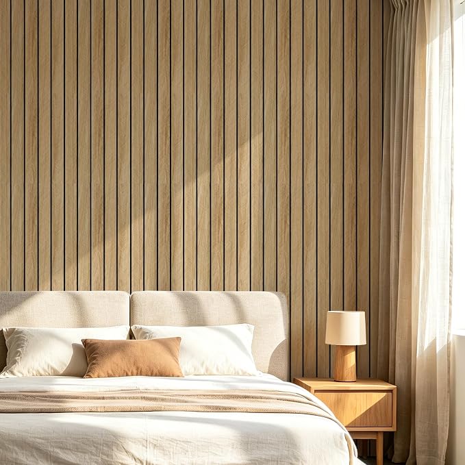 Peel and Stick Wood Wall Panels, 20 Pack, 3D Textured Faux Wood Grain | 11.8 x 7.9 in, 3mm Thick Self Adhesive Panels for Bedroom, Living Room, and Accent Wall Decor - Image 4