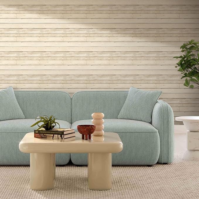 Commomy 3D Faux Wood Wall Stickers Peel and Stick 10 Pcs 11.8" x 11.8" | Ultralight Thin PVC Fake Wood Wallpaper for Kitchen Backsplash,Bathroom,Interior Wall Decor(9.7sq.ft) - Image 7