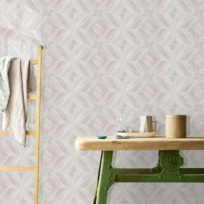 STICKGOO Herringbone Peel and Stick Backsplash, Eurasian Wood, 10 Sheets | 12.6 x 9.7 in, Thicker Rectangular Vinyl Stick-On Wall Tiles, Easy Alignment, Waterproof, Easy to Clean, Kitchen/Bathroom - Image 8