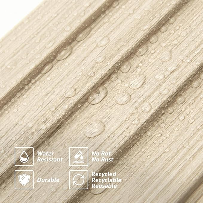 Art3d 96 x 6 Inch WPC 3D Wood Textured Slat Wall Panels, 8-Pack, Oak | Stylish Slat Design, Waterproof, Weather Resistant, Eco-Friendly, Long-Lasting, Easy to DIY, Ideal for Interior Wall, Bedroom - Image 4