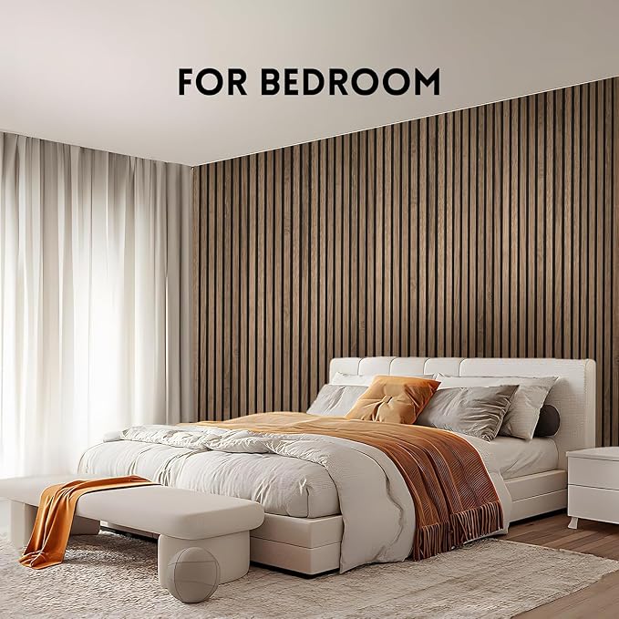 RITOLLO Wood Panels for Wall 4.92"×7.68" Acoustic Panels for Interior Wall Decor, 3D Wood Slat Wall Panel/Fluted Sound Absorbing Panel - 8 Color Samples 8 Pack - Image 5