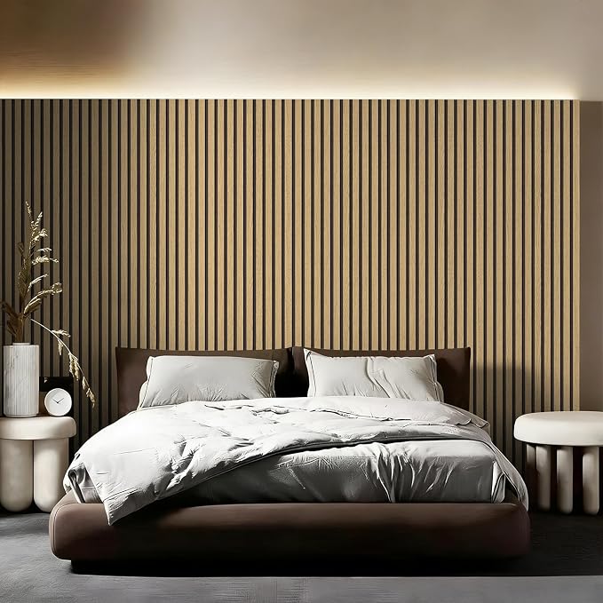 myforHD Wallpaper Peel and Stick Wood Grating Stripe Self-Adhesive Wallpaper Faux Wood Contact Paper Wood Slats Self Adhesive Wall Paper PVC Vinyl Film Removable Waterproof 17.3" x 118" - Image 9