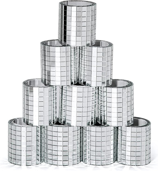 PP OPOUNT 4720 PCS Disco Ball Tiles, 5 x 5 mm Self-Adhesive Mirror Tiles by PPOPOUNT