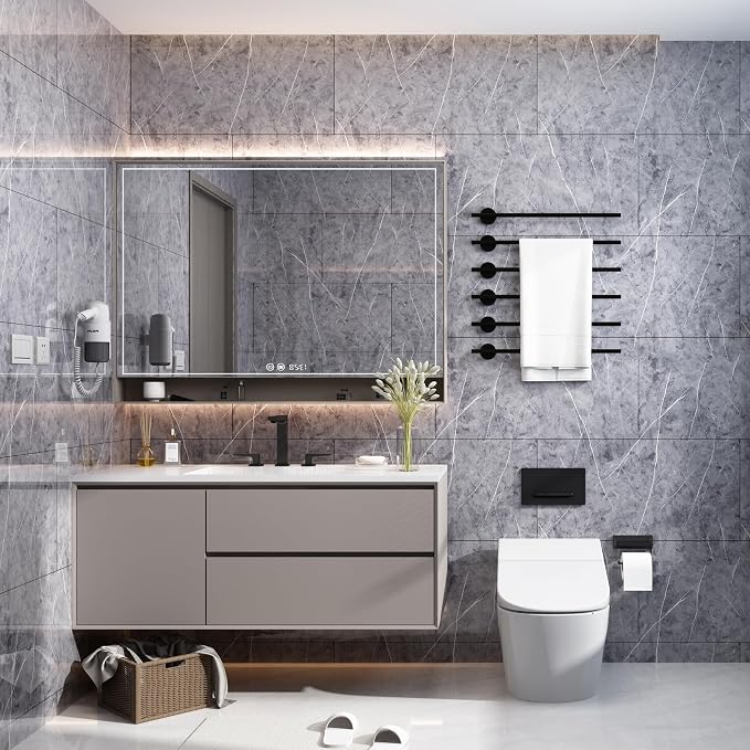 Haimin 3D Wall Panels Peel and Stick Marble Look Tile Backsplash, 20 Pack | Waterproof & lightweight, each 23.6x11.8in, total 38.7 sq ft. Kitchen/bath backsplash, wall decor. Marble-look faux tile - Image 8