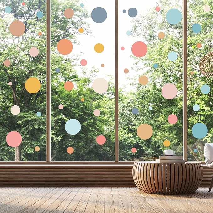 Zonon 264 Pcs Polka Dot Wall Decals Circle Stickers Peel and Stick | Removable Vinyl Stickers for Girls Bedroom, Nursery, Playroom, Classroom Decor, Bright Colors, Easy to Reposition - Image 7