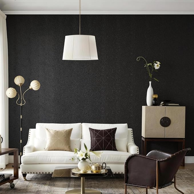Zeeko Black Crocodile Peel and Stick Wallpaper 23.6" x 120" | Textured Embossed Contact Paper Removable Waterproof Self Adheisve Wall Paper for Cabinet Bedroom Bathroom - Image 3