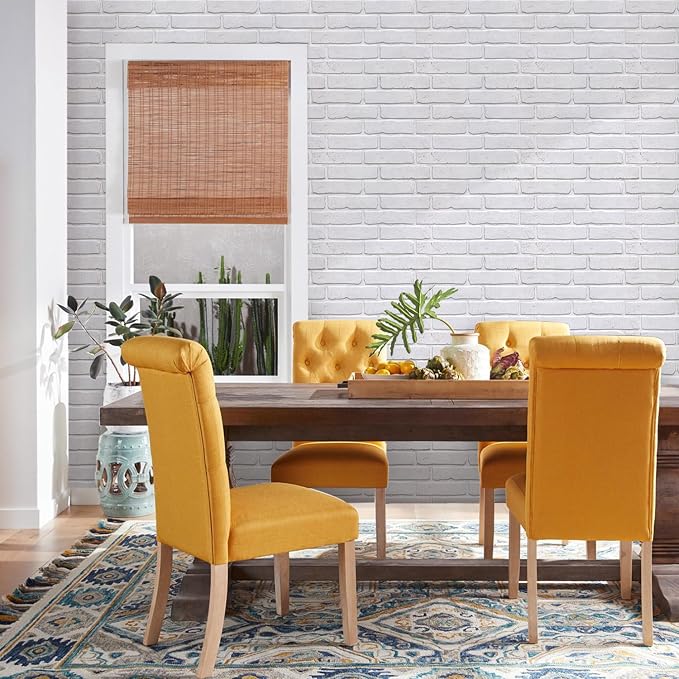 Commomy 3D Faux Brick Wall Panels Peel and Stick - 10pcs 15.74" x 11.8" | Ultralight Thin PVC Fake Brick Wallpaper Tiles Wall Sticker for Kitchen,Bedroom,Quick DIY Home Decor(12.92 sq.ft) - Image 6