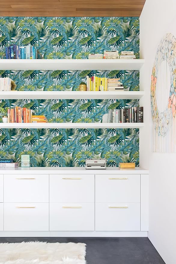 My Style Bangalow Tropical Palm Peel and Stick Wallpaper, Removable Wallpaper, 17.75 in x 9.8 ft - Image 7