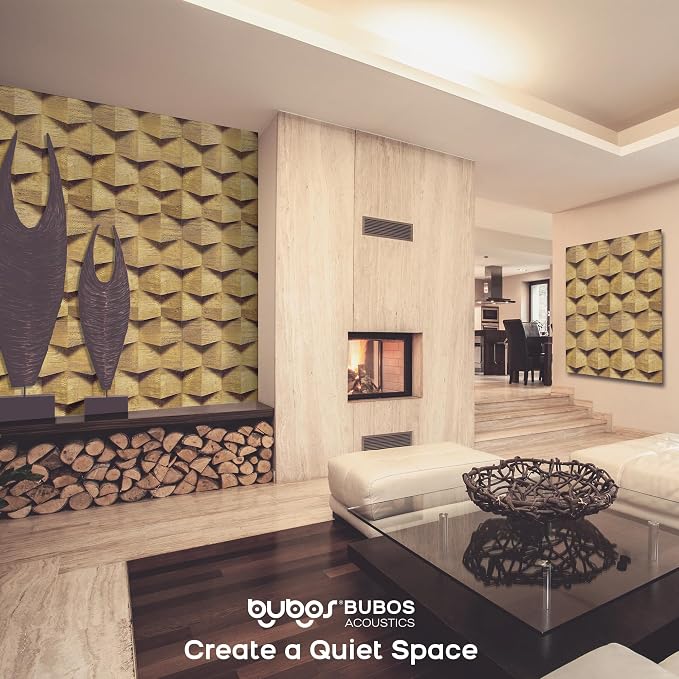 BUBOS 6 Pack Art Acoustic Wall Panels,70.8”x47.2”Self Adhesive for Home Decor | Peel and Stick, for Home Office, Studio & Wall Decor Sound Treatment, Wall Panels for Noise Reduction & Stylish Room - Image 6