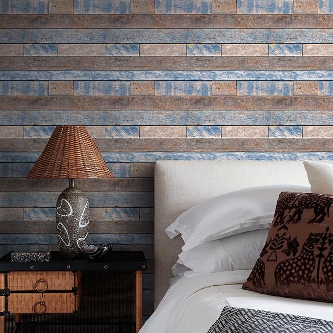 Commomy 3D Faux Wood Peel and Stick Wall Tiles 10 Pcs 11.8" x 11.8" | Ultralight Thin PVC Interior Wall Decor for Bedroom, Bathroom, Kitchen Backsplash,Living Room(9.7sq.ft) - Image 9