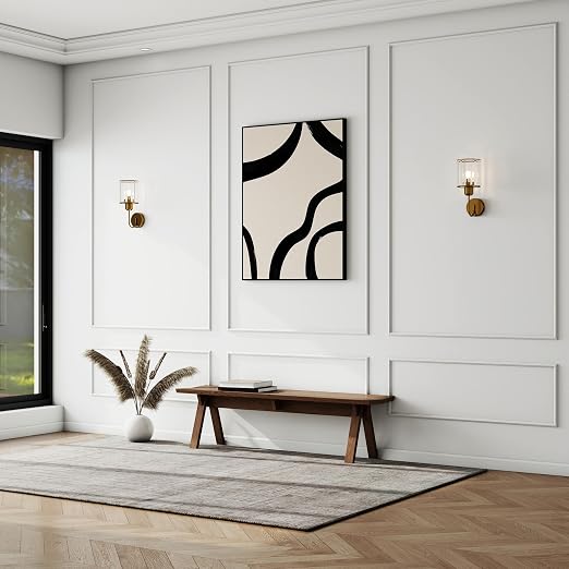 Pangda 3set Peel and Stick Wall Molding Kit 3D Premade, 48x80in | Accent Wall Moulding Kit, Wainscoting Panel, for Interior Decor, Ready to Assemble, Peel and Stick, Wainscoting Accent Panel by Pangda