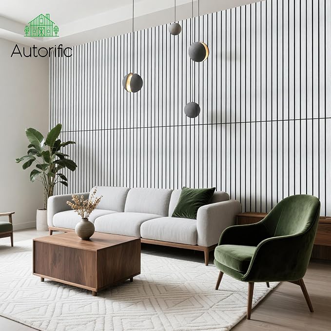 Acoustic Panels, 10 Pack Soundproof Panels,47.2”x23.6”,White Oak | Simulated Wood Grain Finish Acoustic Wall Panels,Decorative Sound Proof Foam Panels for Walls, High-Density Polyester Fiber - Image 6