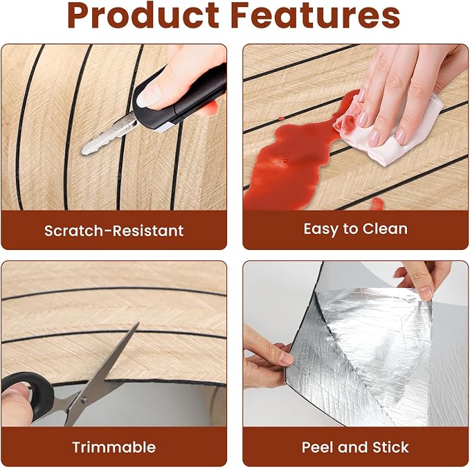 Thick Peel and Stick Slat Wall Panel Self-Adhesive 3D Wood Grain | Wallpaper Sticker Soundproof Moisture Resistant for Wall Ceiling (236.22" x 15.75") - Image 6