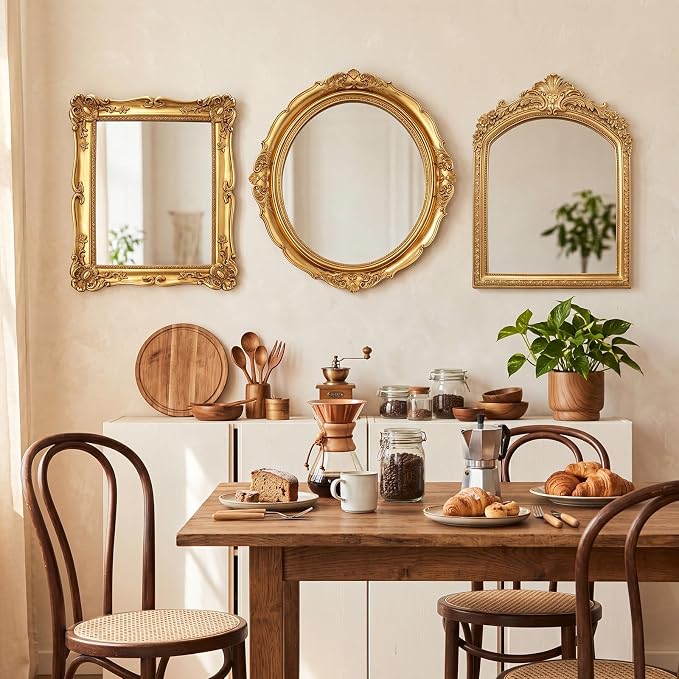 Vintage Mirror Set,15in/13in/12in,Retro Style,3 Pcs - Image 5