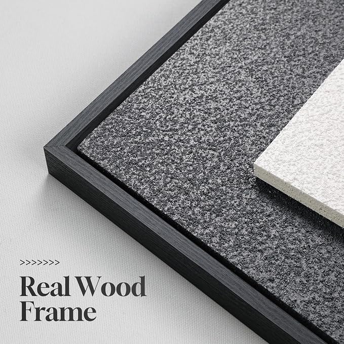 Large Framed Blue Abstract Wall Art for Living Room, Modern 3D Artwork | Solid wood frame, Navy blue and white pictures, Set of 3 piece big 24x36 in, Textured paintings wall decor bedroom office - Image 5