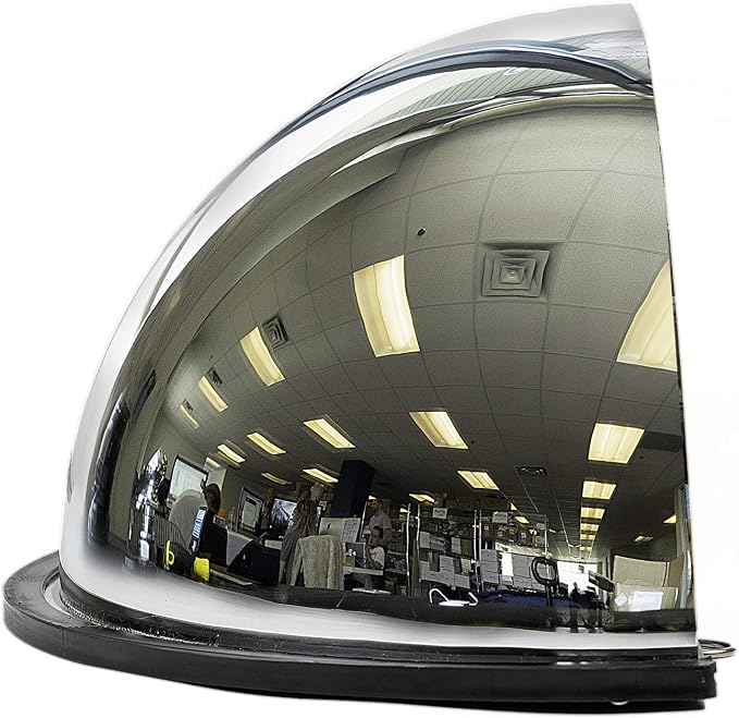 32" Acrylic Half Dome Security and Blind Spot Mirror for Parking, Garage, Store, Warehouse, Office and More- Vision Metalizers - Image 2