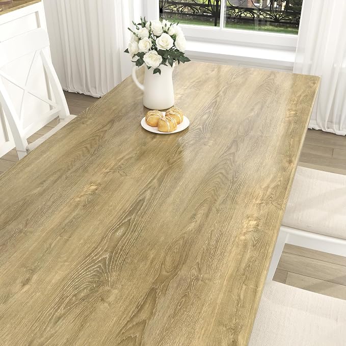 WESTICK Brown Wood Grain Contact Paper for Countertops Waterproof Wooden Peel and Stick Wallpaper Faux Wood Contact Paper Removable Wood Vinyl Countertop Wrap for Kitchen Table Cabinets Desk 78"x15.8" - Image 2