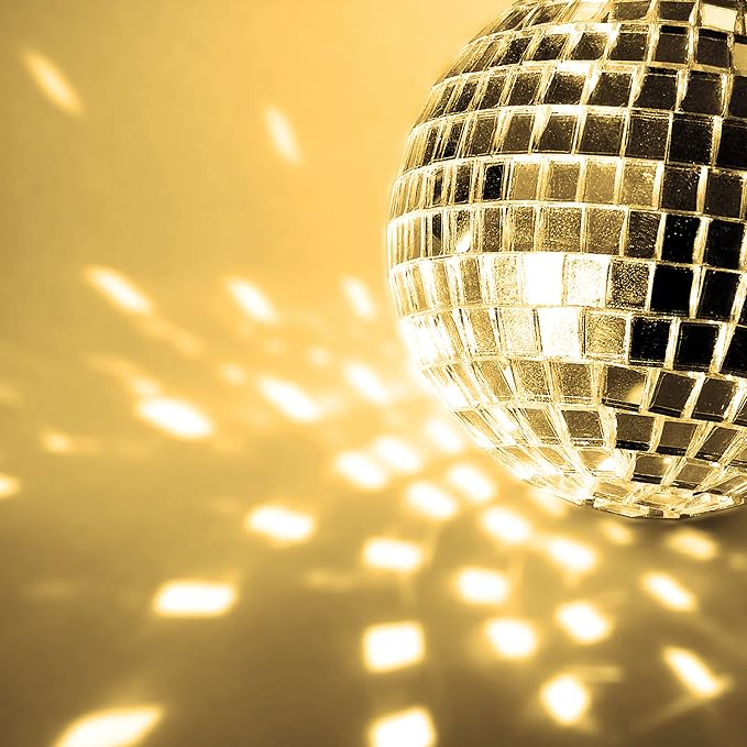 PP OPOUNT 2360 Pieces Self Adhesive Mosaic Tiles,Gold Disco Tiles, 5 x 5 mm - Image 2