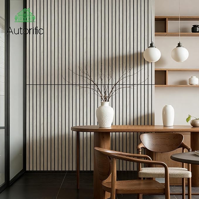 Acoustic Wall Panels,4 Pack 47.2”x23.6”x0.35”, Natural Oak | Simulated Wood Grain Finish Wall Panels,Decorative Acoustic Wall Panels,PVC Wood Wall Panels for Office,Home Theater,Studio - Image 4