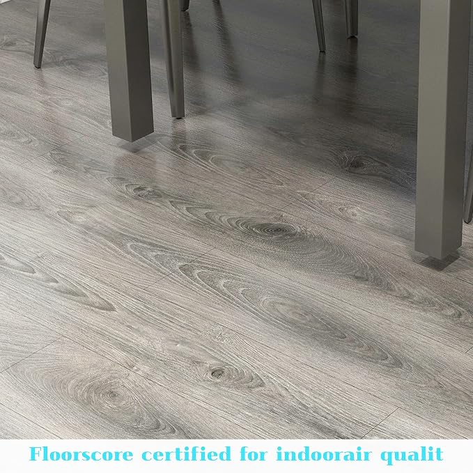 Lareko Peel and Stick Floor Tile, Waterproof Vinyl Plank Flooring | 12-Pack 18 Sq.Ft Self-Adhesive Laminate Vinyl Tiles,Realistic Wood Grain for DIY Bathroom, Laundry Room & Rental Upgrades - Image 4