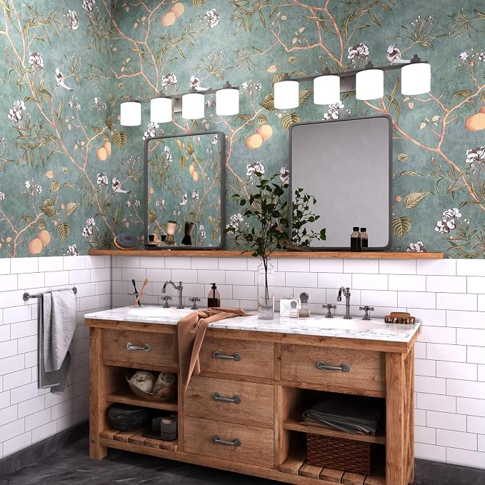 Laatse Vintage Leaf Wallpaper Peel and Stick 17.5" x 393", Sage Green | Self Adhesive/Removable/Waterproof/Thick Vinyl Contact Paper for Bathroom Bedroom Shelf Cabinet Drawer,Prepasted,Easy Peel - Image 6
