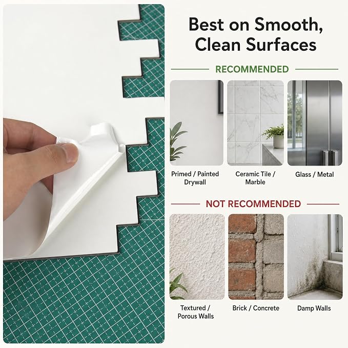 5 - Sheet Peel and Stick Backsplash Wall Tile, PVC Kitchen Backsplash, Stick on Tiles for Backsplash Kitchen (12'' X 12'', Beige Rocks + Rose Gold) - Image 6