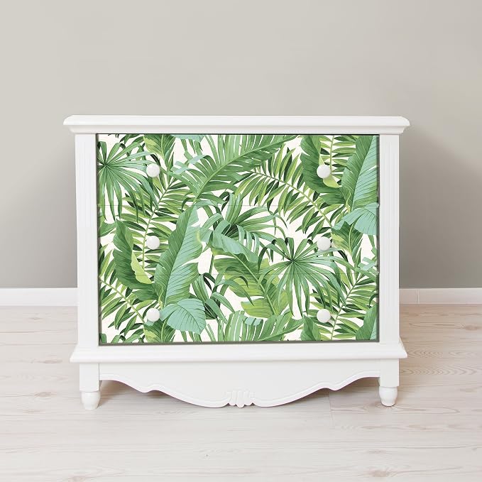 NuWallpaper Maui Peel and Stick Wallpaper, Green Tropical Leaf Removable Contact Paper for Walls, Self Adhesive Wall Covering for Bedroom Living Room Accent Wall - Image 7