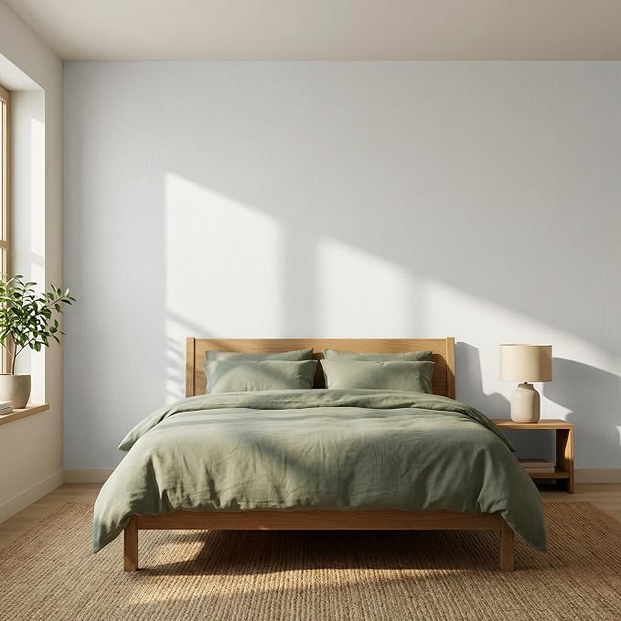WADILE Grasscloth Peel and Stick Wallpaper 23.6in x 236in, Textured Contact Paper for Cabinets, Faux Linen Wall Paper Pull and Stick, Fabric Vinyl Wallpaper Self Adhesive White | Textured contact paper, Faux linen, Vinyl material, Cabinets, Self adhesive - Image 6